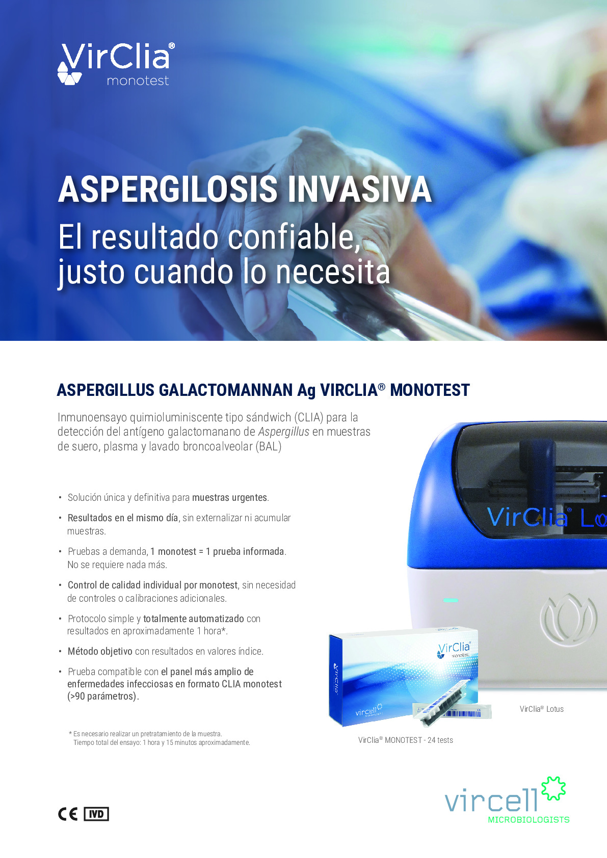 Flyer ASPERGILLUS GALACTOMANNAN Ag VIRCLIA® MONOTEST